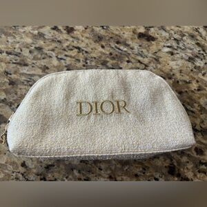 Christian Dior Gold and cream Cosmetic Case